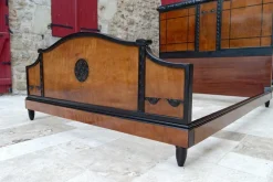 Pamono Art Deco Bed in Carved Wood, 1920 Discount