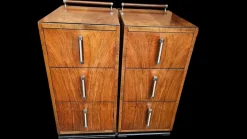 Pamono Art Deco Bedside Cabinets in Walnut, 1930s, Set of 2 Best