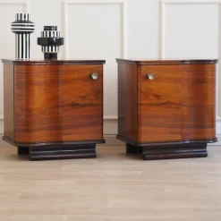 Pamono Art Deco Bedside Cabinets, Set of 2 Discount