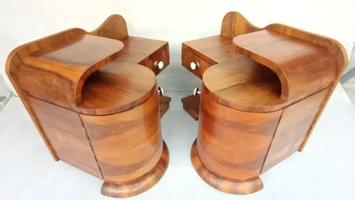 Pamono Art Deco Bedside Tables by Jindřich Halabala for Up Závody, 1930s, Set of 2 Outlet