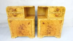 Pamono Art Deco Bedside Tables by Jindřich Halabala for Up Závody, 1950s, Set of 2 Discount
