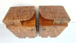 Pamono Art Deco Bedside Tables by Jindrich Halabala, 1940s, Set of 2 Clearance