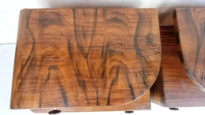 Pamono Art Deco Bedside Tables by Jindrich Halabala, 1940s, Set of 2 Clearance