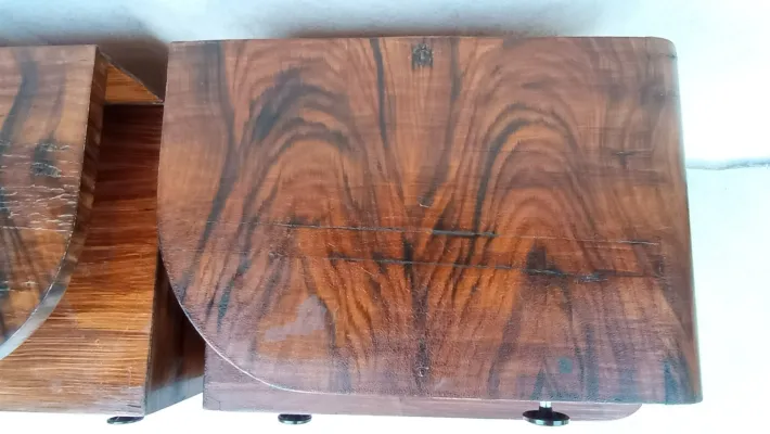 Pamono Art Deco Bedside Tables by Jindrich Halabala, 1940s, Set of 2 Clearance