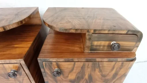 Pamono Art Deco Bedside Tables by Jindrich Halabala, 1940s, Set of 2 Clearance