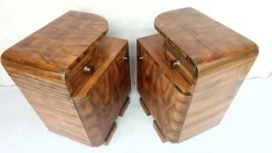 Pamono Art Deco Bedside Tables by Jindrich Halabala, 1940s, Set of 2 Clearance