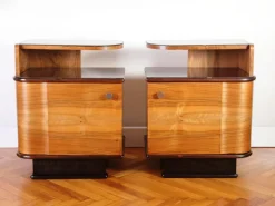 Pamono Art Deco Bedside Tables by Jindrich Halabala for Up Zavody, 1940s, Set of 2 Online