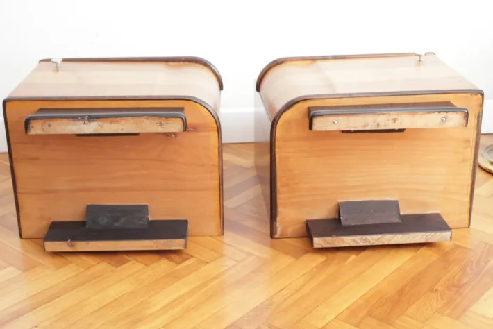 Pamono Art Deco Bedside Tables by Jindrich Halabala for Up Zavody, 1940s, Set of 2 Online