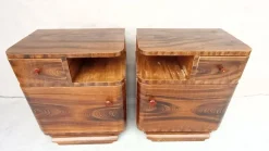 Pamono Art Deco Bedside Tables by Jindrich Halabala for Up Závody, 1940s, Set of 2
