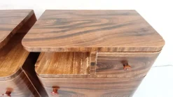 Pamono Art Deco Bedside Tables by Jindrich Halabala for Up Závody, 1940s, Set of 2