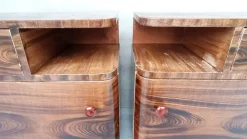 Pamono Art Deco Bedside Tables by Jindrich Halabala for Up Závody, 1940s, Set of 2