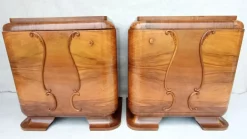 Pamono Art Deco Bedside Tables by Jindrich Halabala for Up Závody, 1930s, Set of 2 Sale