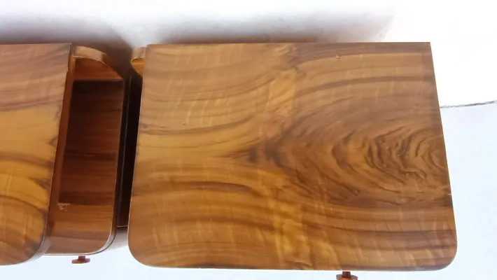 Pamono Art Deco Bedside Tables by Jindrich Halabala for Up Závody, 1940s, Set of 2 Discount