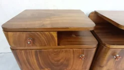 Pamono Art Deco Bedside Tables by Jindrich Halabala for Up Závody, 1940s, Set of 2 Discount