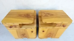Pamono Art Deco Bedside Tables by Jindřich Halabala for Up Závody, 1950s, Set of 2 Clearance