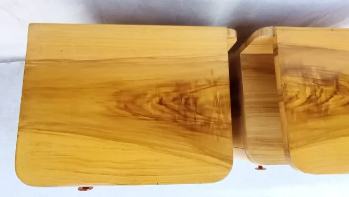 Pamono Art Deco Bedside Tables by Jindřich Halabala for Up Závody, 1950s, Set of 2 Clearance