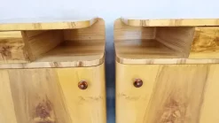 Pamono Art Deco Bedside Tables by Jindřich Halabala for Up Závody, 1950s, Set of 2 Clearance