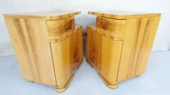 Pamono Art Deco Bedside Tables by Jindřich Halabala for Up Závody, 1950s, Set of 2 Clearance