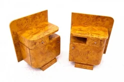 Pamono Art Deco Bedside Tables, Poland, 1930s, Set of 2 New