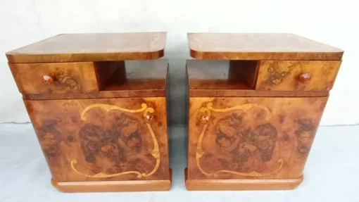 Pamono Art Deco Bedside Tables, 1940s, Set of 2 Online