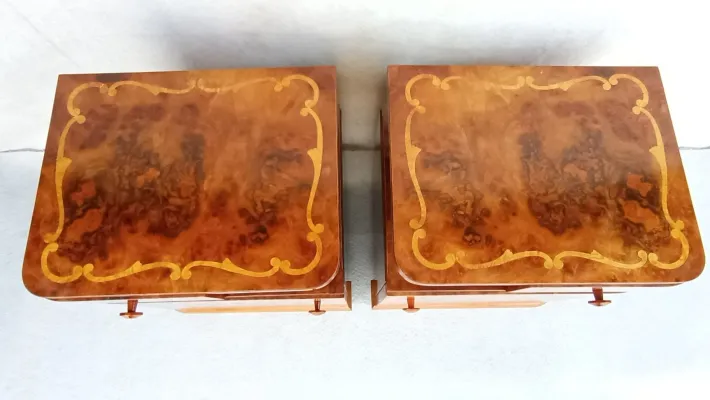 Pamono Art Deco Bedside Tables, 1940s, Set of 2 Online