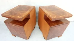 Pamono Art Deco Bedside Tables, 1940s, Set of 2 Online