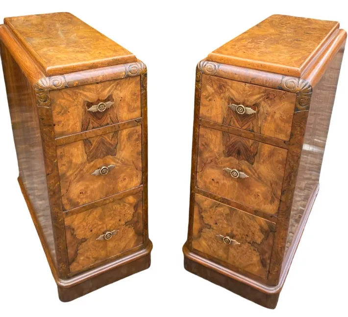 Pamono Art Deco Bedside Tables, 1920s, Set of 2 Sale
