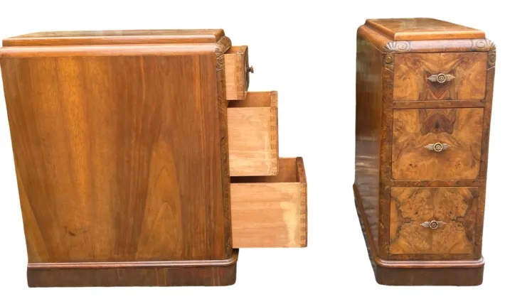 Pamono Art Deco Bedside Tables, 1920s, Set of 2 Sale
