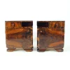 Pamono Art Deco Bedside Tables with Faux Wood Graining, Czechoslovakia, 1940s, Set of 2 Outlet