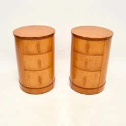 Pamono Art Deco Birds Eye Maple Bedside Chests, 1930, Set of 2 Outlet