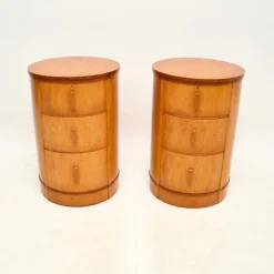 Pamono Art Deco Birds Eye Maple Bedside Chests, 1930, Set of 2 Outlet