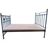 Pamono Art Deco Brass and Iron Painted Double Bed, 1900s Discount