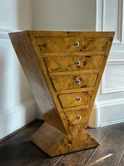 Pamono Art Deco Burl Commode or Console