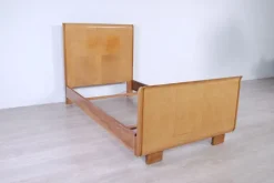 Pamono Art Deco Burl Single Bed Frame, 1930s New
