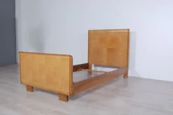 Pamono Art Deco Burl Single Bed Frame, 1930s New