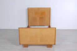 Pamono Art Deco Burl Single Bed Frame, 1930s New