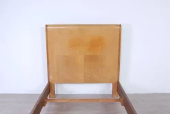 Pamono Art Deco Burl Single Bed Frame, 1930s New