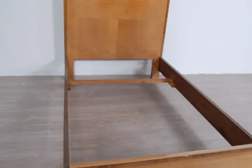 Pamono Art Deco Burl Single Bed Frame, 1930s New