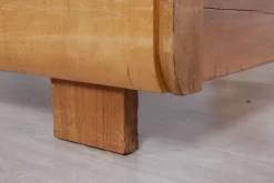 Pamono Art Deco Burl Single Bed Frame, 1930s New