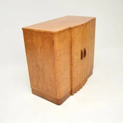 Pamono Art Deco Burr Walnut Cabinet from Harry and Lou Epstein, 1930s Clearance