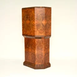 Pamono Art Deco Burr Walnut Cocktail Cabinet, 1930s Sale