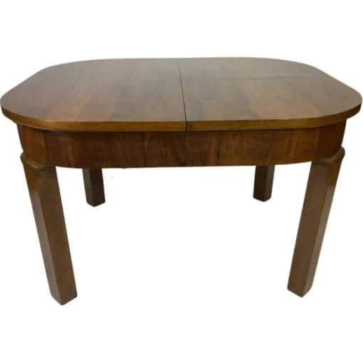 Pamono Art Deco Burr Walnut Dining Table, 1930s Discount