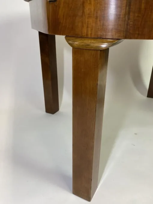 Pamono Art Deco Burr Walnut Dining Table, 1930s Discount