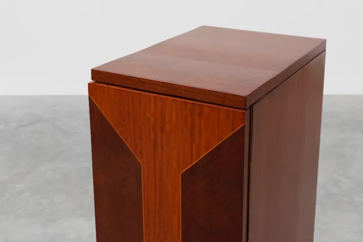 Pamono Art Deco Cabinet with Veneer Wood Inlay, France, 1920s Discount