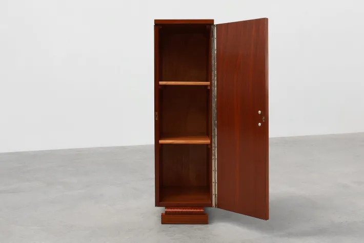 Pamono Art Deco Cabinet with Veneer Wood Inlay, France, 1920s Discount