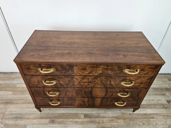Pamono Art Deco Chest of Drawers in Walnut Burl, 1940 Outlet
