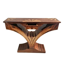 Pamono Art Deco Console Table in Walnut, 1980s Sale
