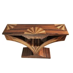 Pamono Art Deco Console Table in Walnut, 1980s Sale