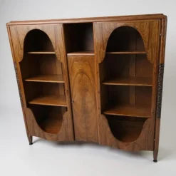 Pamono Art Deco Desk, Armchair and Bookcase, 1930s, Set of 3 Online