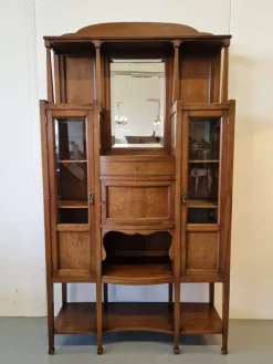 Pamono Art Deco Display Cabinet in Oak Sale